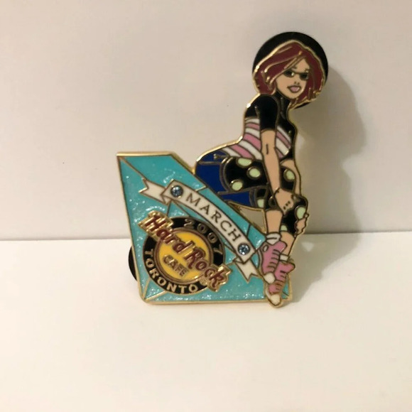 2007 Hard Rock Cafe Toronto Birthstone Girl Series Pin March Limited Edition - Picture 9 of 13